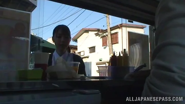 Sexy Japanese schoolgirl is nailed very well by a hot guy