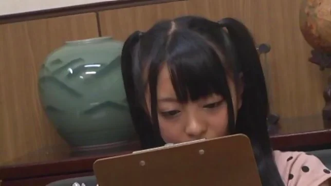 Pigtailed teen in stockings gets fucked by an older man 3