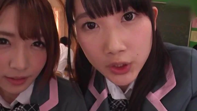 Japanese schoolgirls are being naughty 6