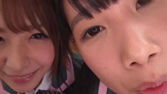 Japanese schoolgirls are being naughty 6