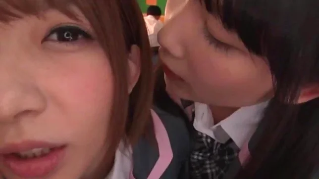 Japanese schoolgirls are being naughty 6
