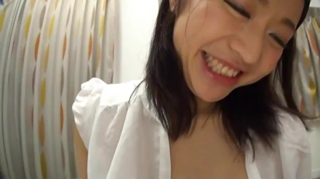 Kaede Niiyama lovely Asian doll gets her pussy fingered 5