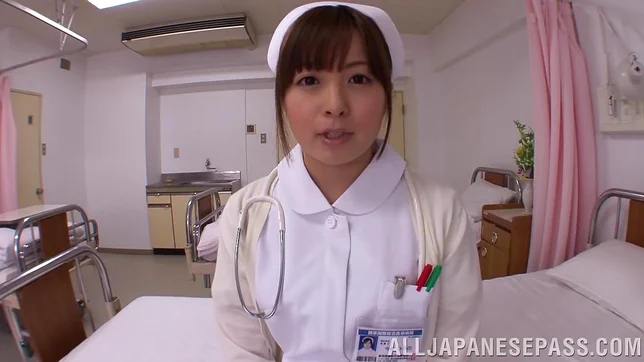Horny nurse Hirono Imai enjoys a huge cock riding