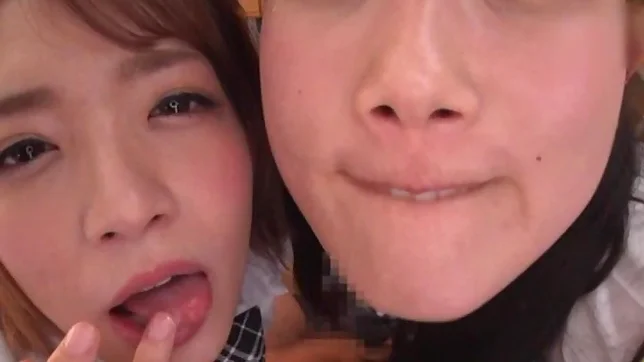 Japanese schoolgirls are being naughty 7