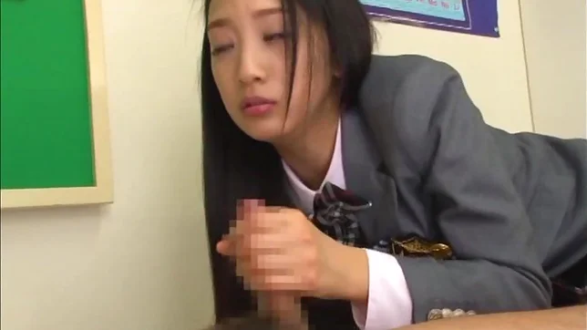 Cute schoolgirl banged in hot threesome 2