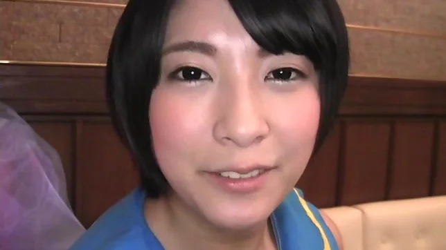 Abeno Miku is giving wild handjob and lusty fellatio 10