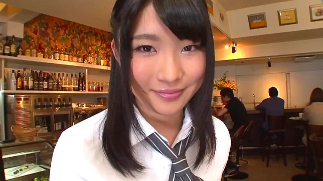 Glorious Japanese sex doll Satomi Namiya shows her ass and pussy 3