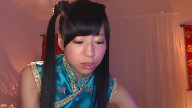 Young Mirai provides amazing massage on a big dong