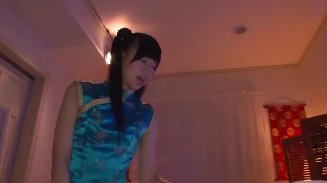Young Mirai provides amazing massage on a big dong