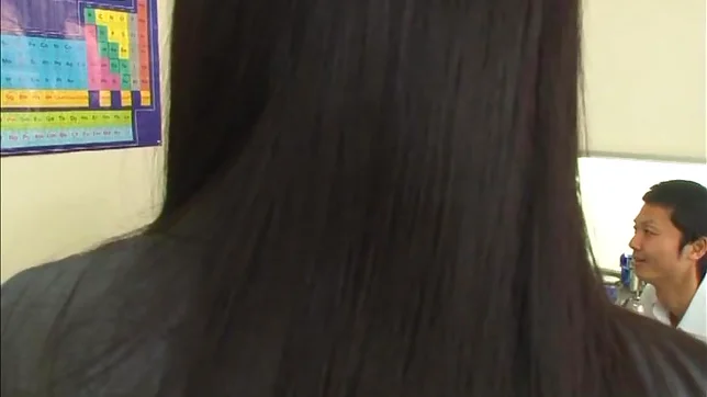 Cute schoolgirl banged in hot threesome 3