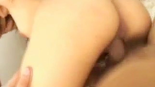 Kinky Asian creampie with jizz running out of the babe's ass